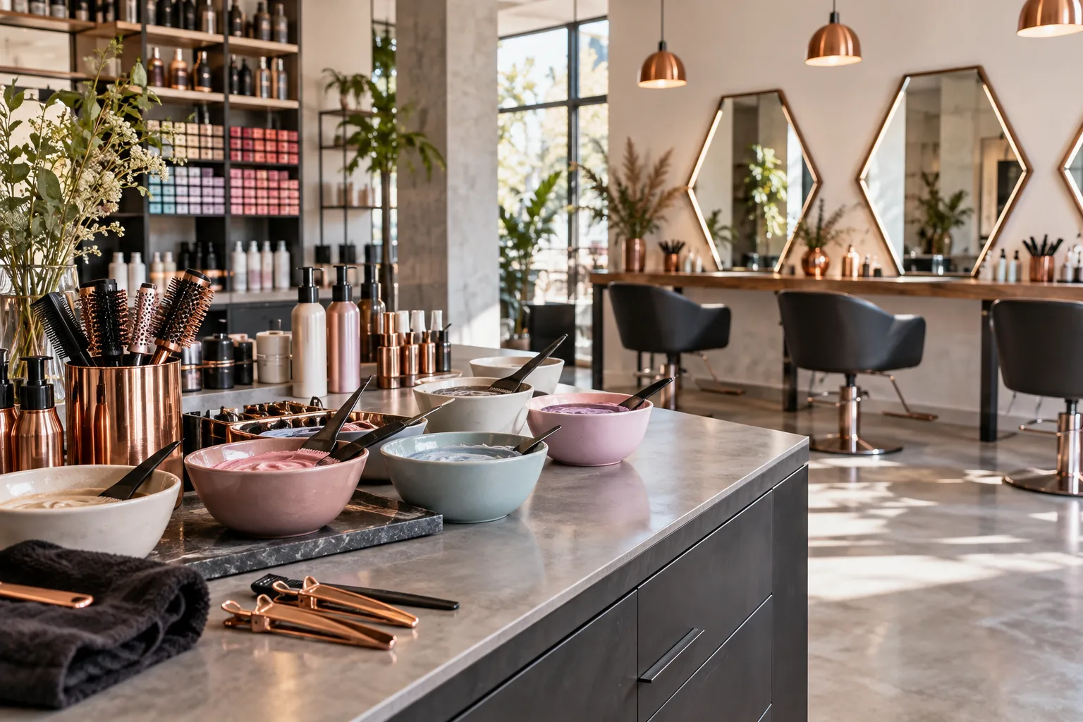 Redaktionelles Symbolbild zu Friseursalon Kreativ